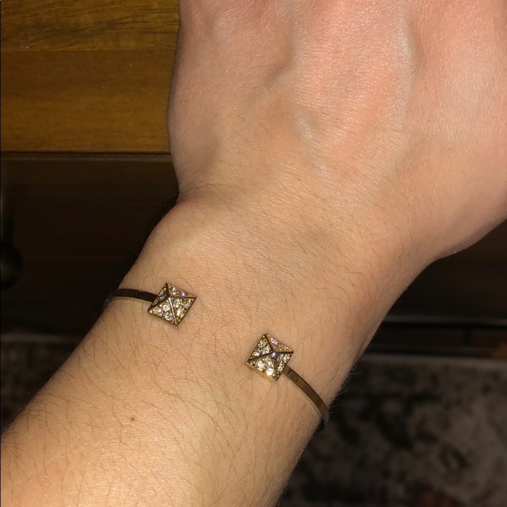 BCBG gold cuff bracelet
